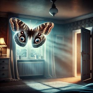 Bướm mặt người bay vào nhà