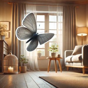 Bướm xám bay vào nhà