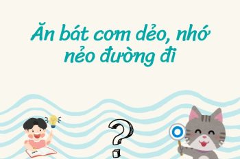 Giải nghĩa câu tục ngữ Ăn bát cơm dẻo, nhớ nẻo đường đi hay