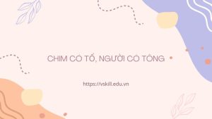 Chim có tổ, người có tông