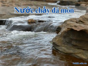 Nước chảy đá mòn